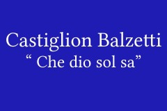 - Terre di Siena - Castiglion Balzetti